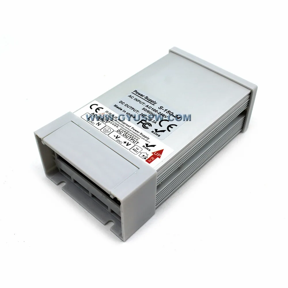 Источник питания с защитой от дождя DC12V12.5A 150 Вт трансформатор драйвера AC100-240V к DC12V