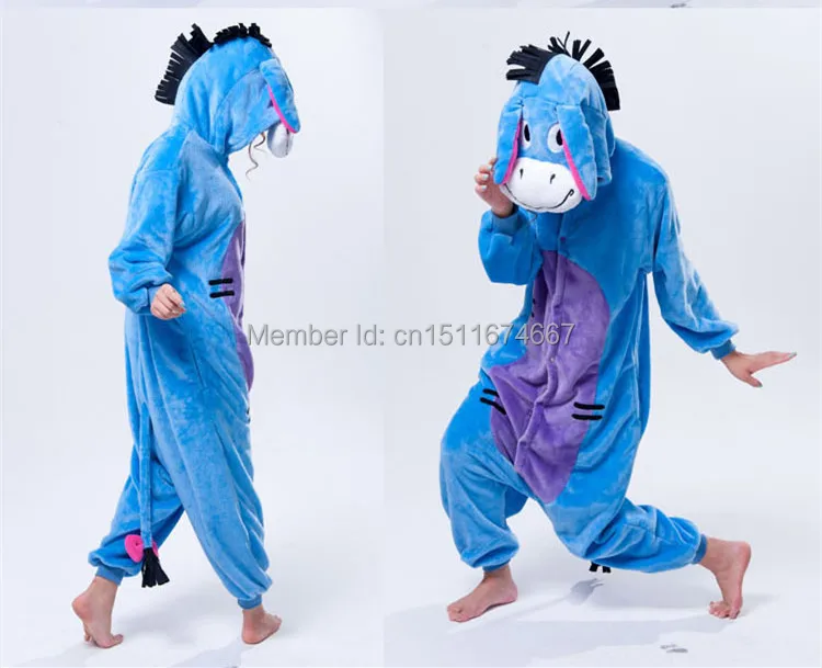 Мягкая Фланелевая Пижама-комбинезон с аниме животными из мультфильма костюм