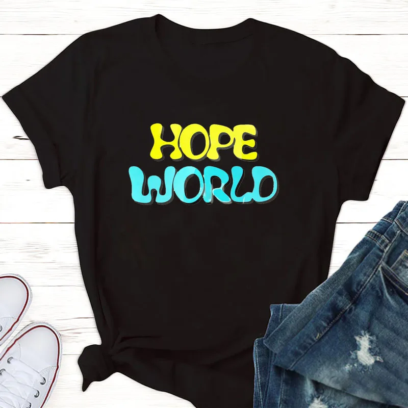 black t-shirt 01 Рубашка с карманом Hope World, рубашка J-hope v(taehyung) jungkook jimin suga jhope rapmonster jin Shirt, jung hoseck, Shirt, Arm - Цвет: black t-shirt 01