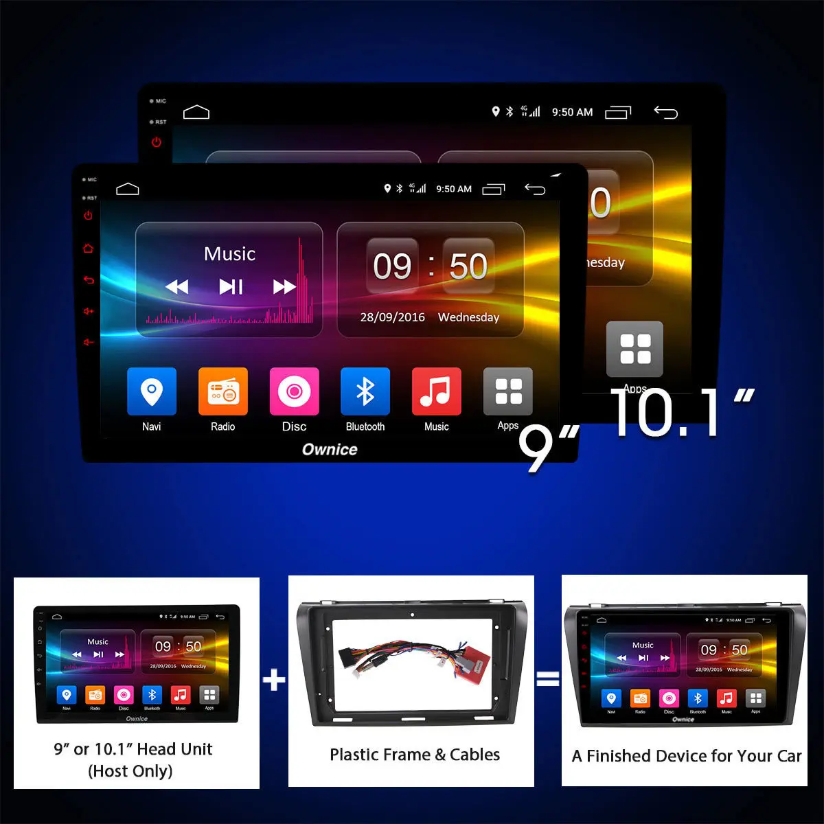 Ownice 8 Core 10.1 "Android 6.0 автомобиль Радио стерео dvd плеер GPS для CR V Corolla Tucson Octavia фокус 408