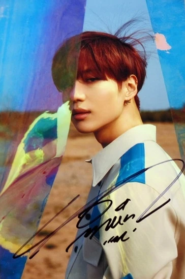 Ручная роспись SHINEE Lee Taemin с автографом история бордовый Фото 4*6 K-POP 052018A