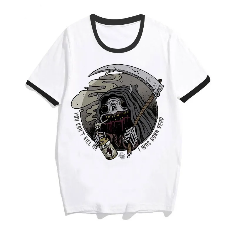 1121 Сатана футболка винтажная женская футболка Let's Summon Demons Graphic tees tops Harajuku Tumblr Футболка женская забавная футболка на Хэллоуин - Цвет: 1121