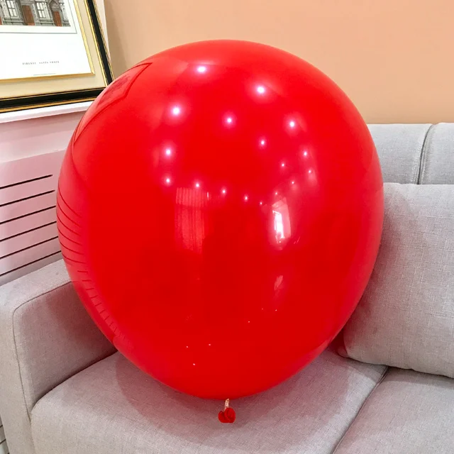 Red 5 шт. 36 дюймов красочные большие латексные шары, гелий надувные гигантские шары, свадебные украшения, большой шар для дня рождения - Цвет: Red