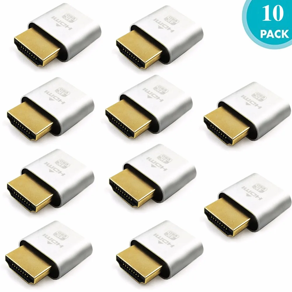 Пустышка FUERAN DDC EDID HDMI Безголовый призрак эмулятор отображения 2K 4K (подходит для
