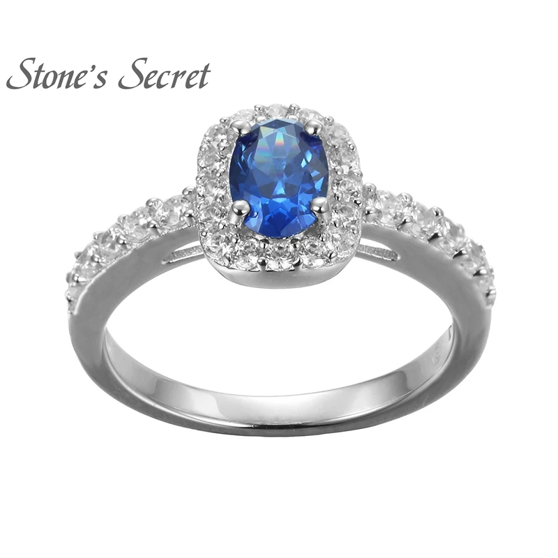 Classic Design Created Tanzanite Ring 925 Sterling Silver Wedding Jewelry for Women New Fashion | Украшения и аксессуары