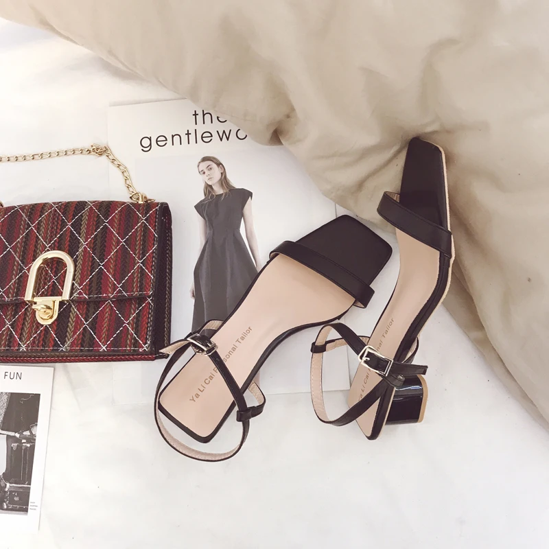 MONMOIRA/босоножки на высоком каблуке с одним ремешком женские летние однотонные