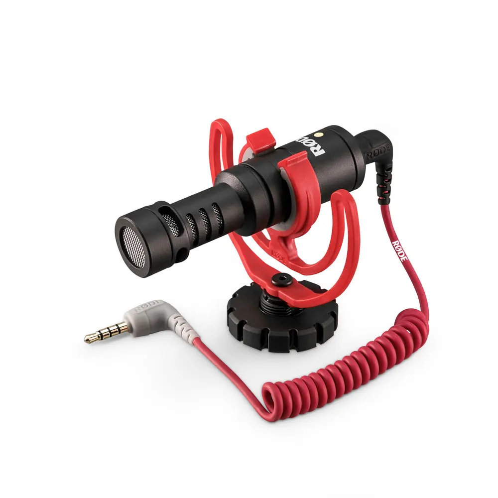 Rode VideoMicro микрофоны 3 5 мм TRS видео Запись микрофон Rycote Lyre амортизатор для iPhone Android