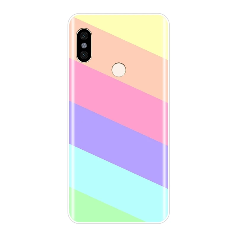 Мягкий силиконовый чехол для телефона Pocophone F1 Xiaomi Redmi S2 6A 5 Plus 4A полосатая задняя
