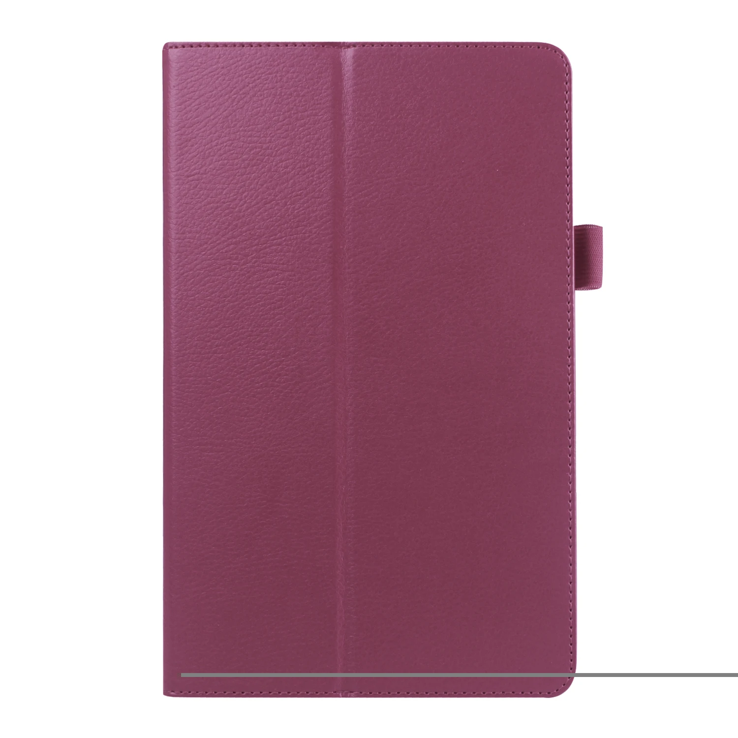 purple Чехол-книжка Litchi из искусственной кожи для samsung Galaxy Tab 2, 10,1 дюймов, GT-P5100, P5110, P5113, умный чехол для планшета+ пленка+ ручка - Цвет: purple