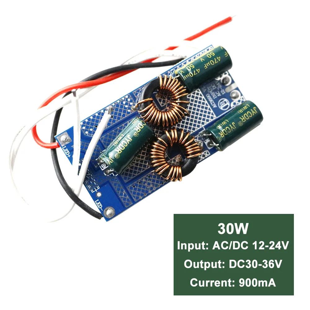 Питание AC DC 12V 24V с драйвером постоянного тока для светодиода 20 Вт 30 50 сделана в