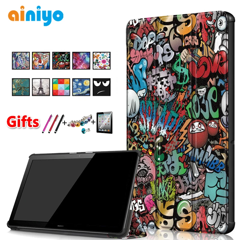 

Ultra Slim PU Leather Case For huawei mediapad T5 10"Tablet stand cover for Huawei MediaPad T5 AGS2-W09/L09/L03/W19 10.1"case