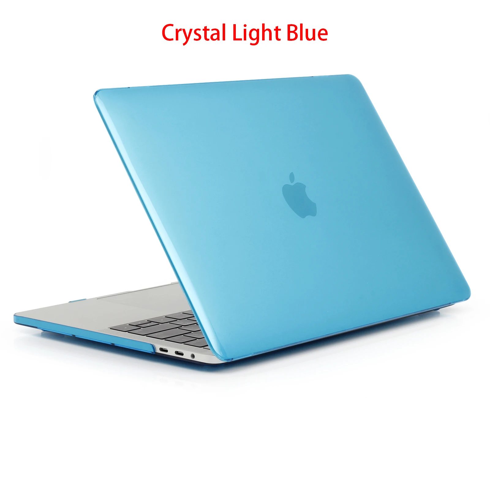 Матовый Кристалл ноутбука чехол для Iphone, для Ipad, для Ipad Mini Air 13 A1932 retina 12 11 Pro 13,3 15 Сенсорная панель Крышка A1706 A1989 A1990 A1707 - Цвет: Crystal Light Blue