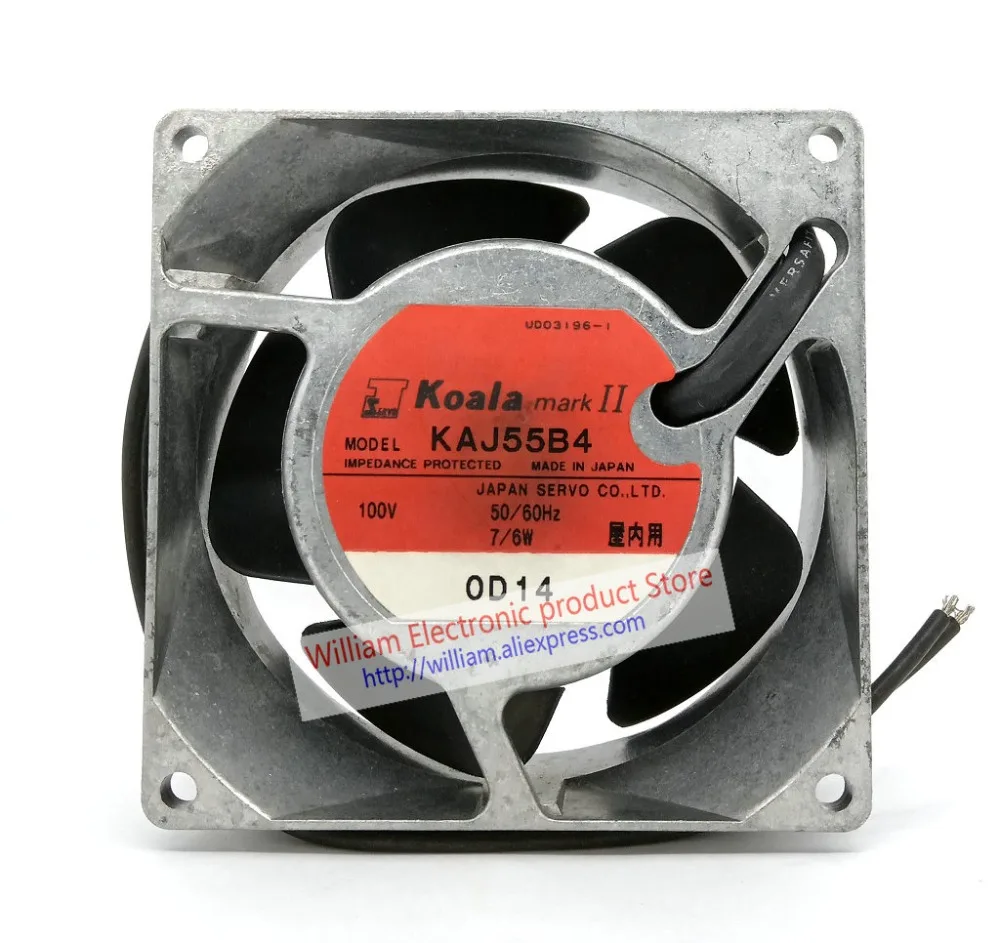 

Original Servo Koala Mark II KAJ55B4 AC100V 50/60Hz 7/6W 90x90x38MM 2Lines Inverter cooling fan