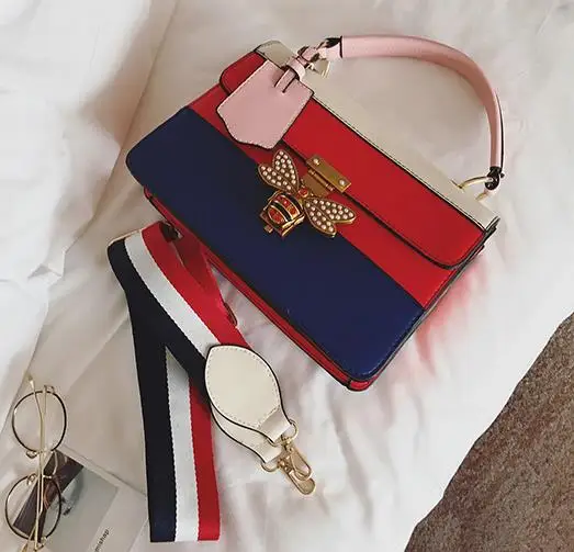 Для женщин сумки из натуральной пчелы плеча Crossbody сумки многофункциональная сумка Роскошные Дизайнерские брендовые сумки bolsa