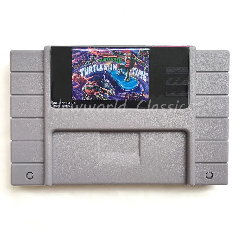 Подростковый мутант герой черепахи IV вовремя США Версия для 16-битного серого