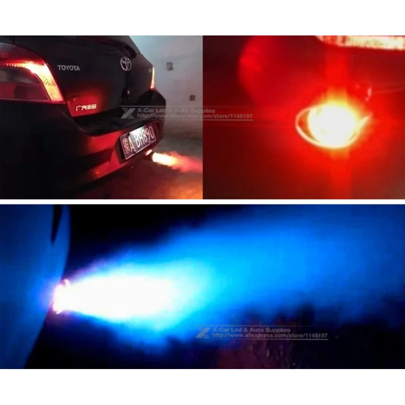 Универсальный автомобильный светильник из нержавеющей стали красно синие ЖК