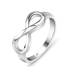 Женское кольцо бесконечности, серебряное кольцо с символом любви, подарочные украшения для лучшего друга