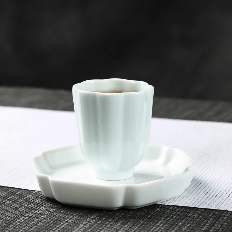 Чайный сервиз Celadon, чайная церемония кунг-фу, маленькая чайная чашка, керамическая чайная чашка, индивидуальная мастер-чашка ручной работы, одна чашка оптом