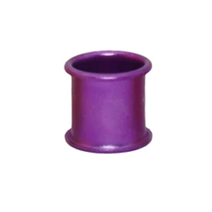 Purple 60 шт., кольца для животных, птиц, голубей, попугая, кольцо для ног, кольцо для птиц на открытом воздухе, летающая, обучающая птица, алюминиевое кольцо для ног - Цвет: Purple