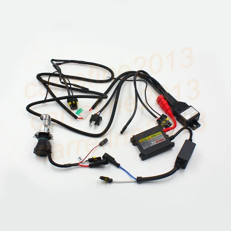 Rockeybright H4 9003 HB2 Биксеноновые контроллер реле H13 hid кабель H4 9004 9007 модернизированная фара подключения спрятанный проектор bixenon