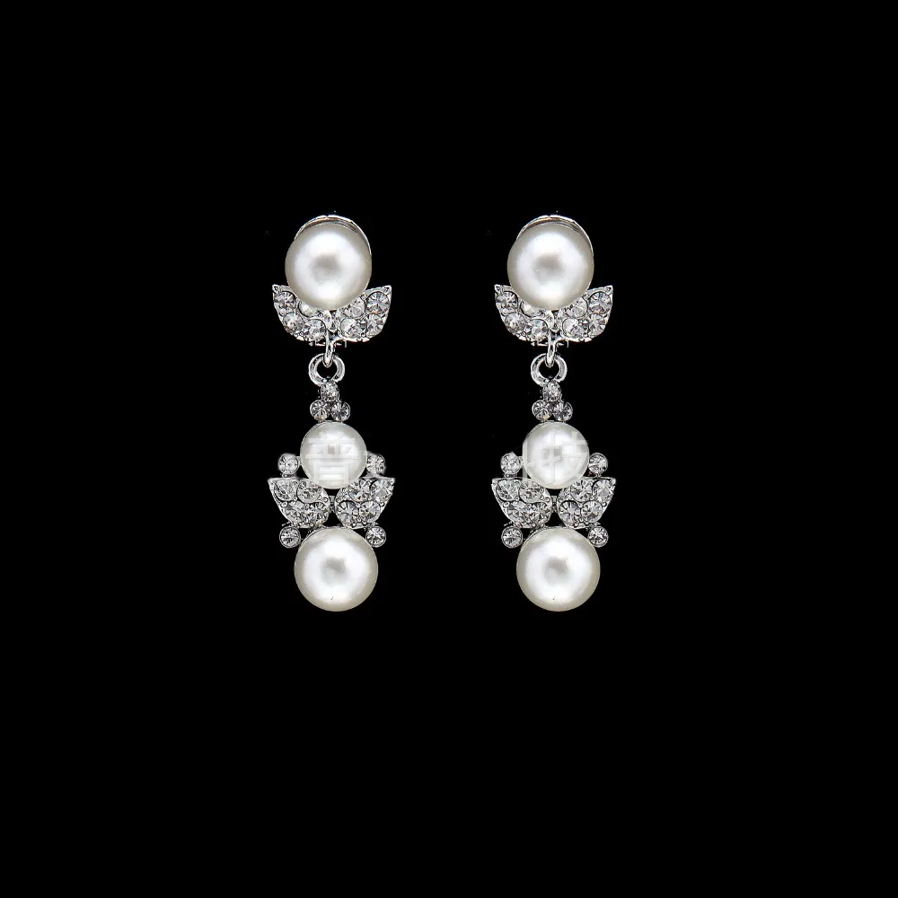 Simulado Perola nupcial conjuntos де Joias de prataouro-кор Colar комплект Casamento Parure Bijoux Femme | Украшения и