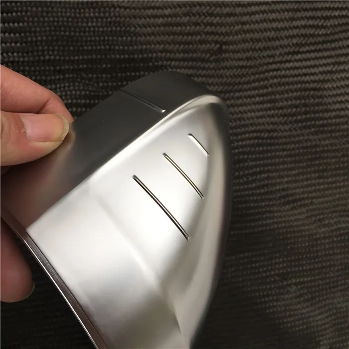 Хромированное зеркало заднего вида для Audi A4 8W A5 - Цвет: NO auxiliary hole
