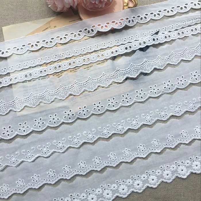 28 ярдов 1 5-4 см хлопковая вышивка кружевная отделка пэчворк рукоделие Швейные
