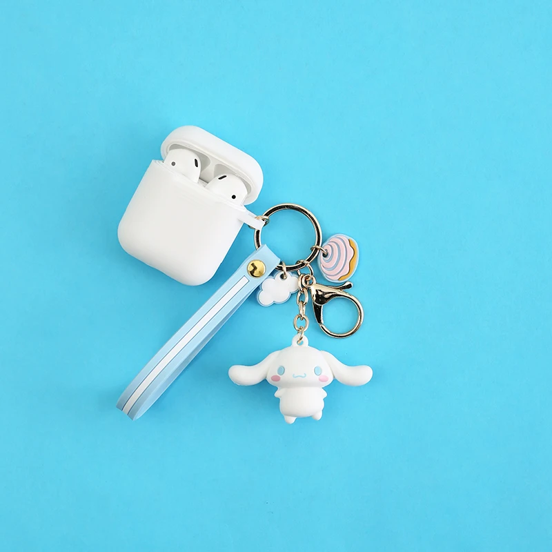 Милый мультяшный декоративный силиконовый чехол для Apple Airpods 2 Чехол аксессуары Защитная крышка Cinnamoroll Bluetooth чехол для наушников
