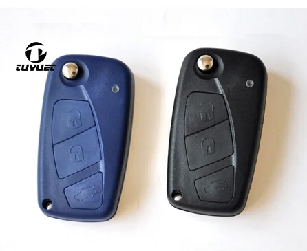 Откидная оболочка ключа дистанционного управления для Fiat Punto Ducato Stilo Panda Idea Doblo Bravo