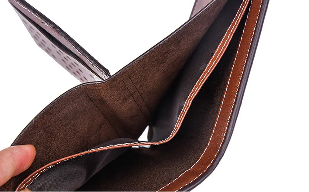 Мужские кошельки модный мужской кожаный кошелек с тиснением Карманный