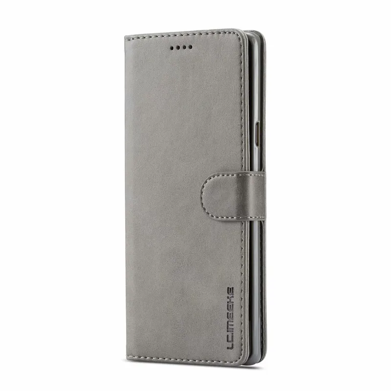 Note 9 чехол для samsung Galaxy Note 9 Чехол-книжка Винтажный чехол для телефона s samsung Note 8 чехол кожаный магнитный чехол-кошелек на Note 8 - Цвет: Серый