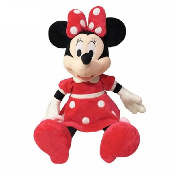 red minnie Лидер продаж 100 см Высокое качество мягкая детская пижама с Микки Маусом и Минни-Маус плюшевая игрушка в виде мыши куклы подарки на свадьбу, день рождения для малышей детские, для малышей - Цвет: red minnie