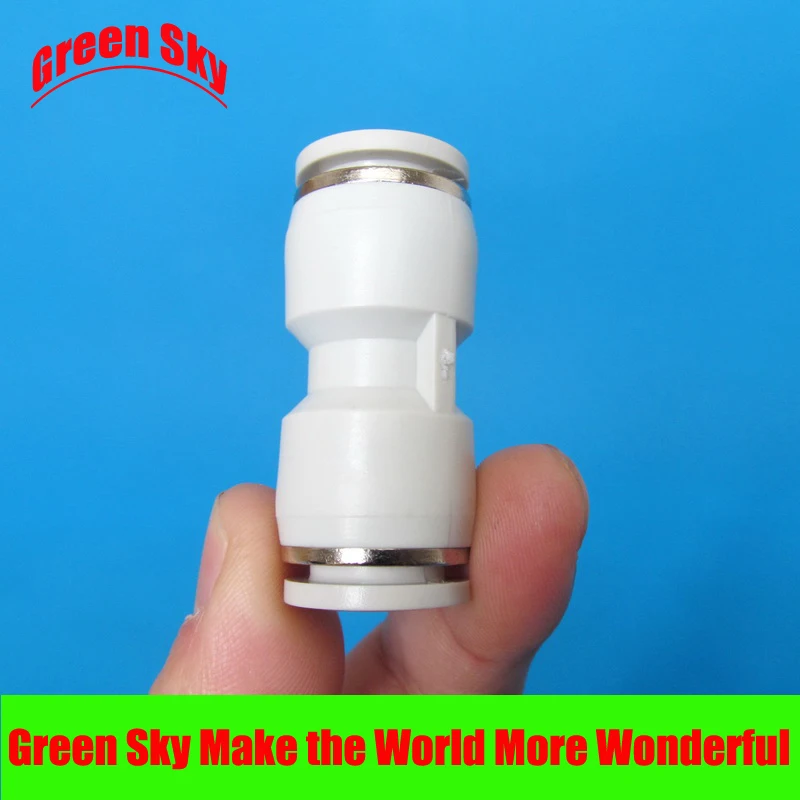 

6 pcs/lot 14mm tube to 14mm tube straight plastic pneumatic fittings