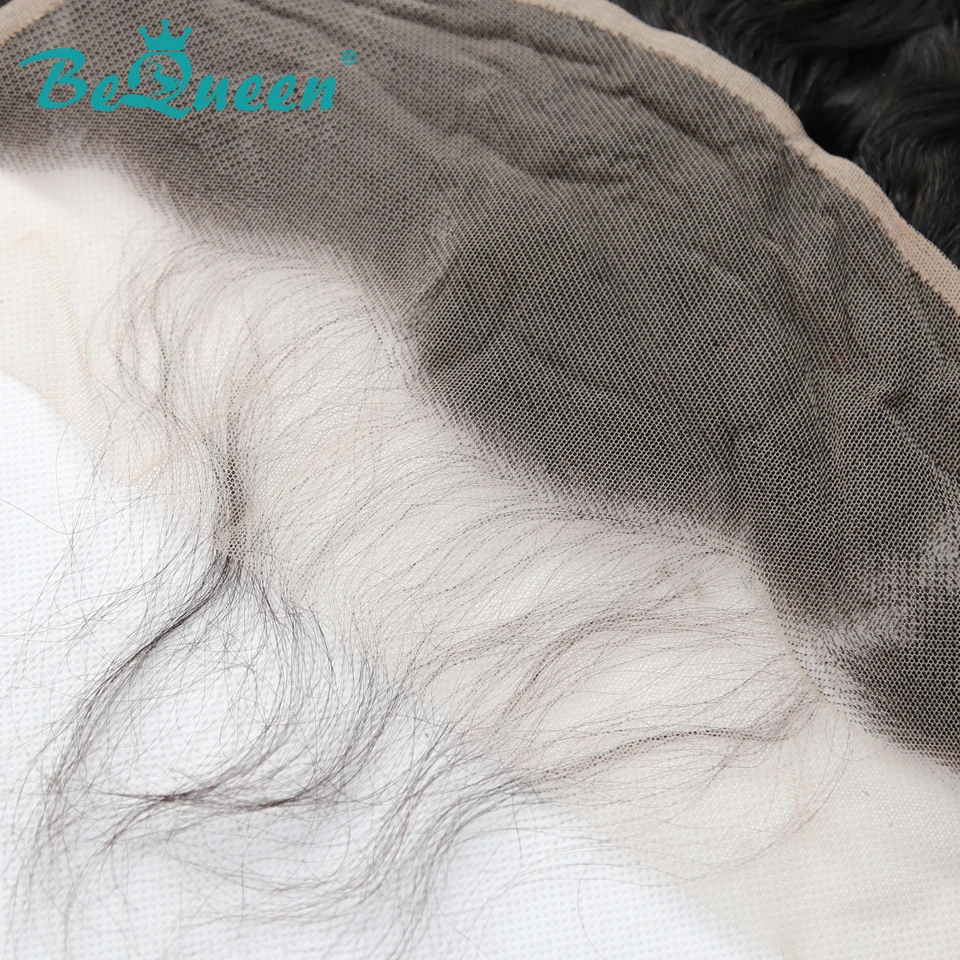 BeQueen волнистые бразильские натуральные волосы кружевной фронтальный Размер 13*4