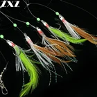 5 рыболовных крючков, из углеродистой стали, для ночной рыбалки, крючки с шариками, 25 шт.