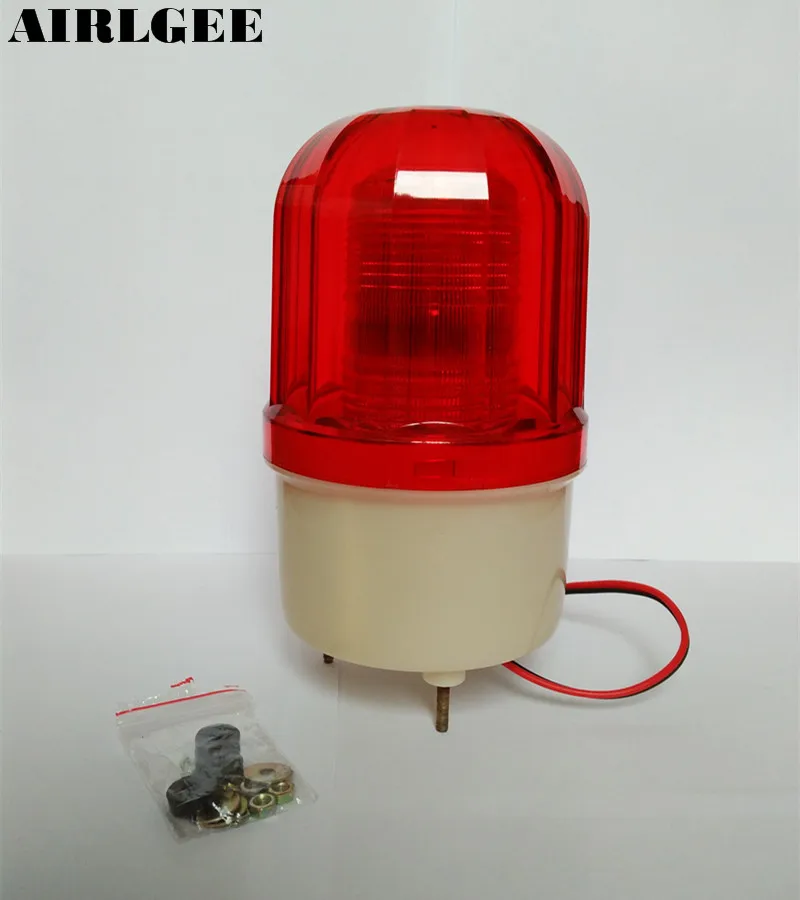 Industrial 105-110dB Buzzer Siren DC 12V Red LED Warning Light Signal Tower Lamp | Лампы и освещение