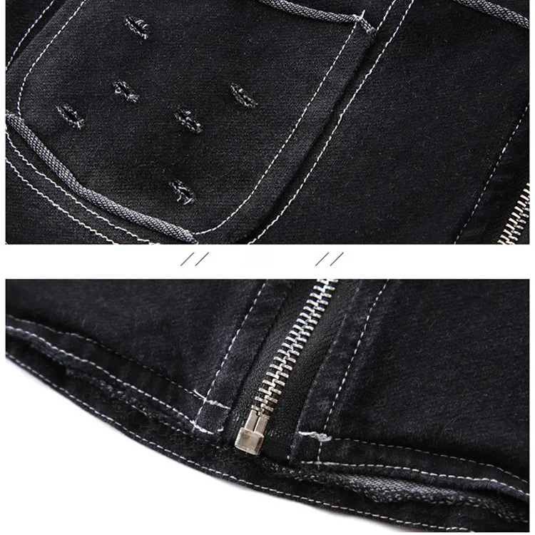 2pcs Black Boys Jacket & Jeans Clothing Set Boy Denim Outerwear Pants for 4 6 8 10 12 Year Old 2020 Kid Clothes 185008 | Мать и