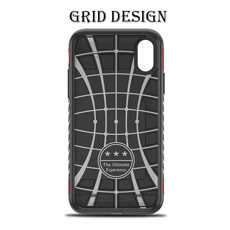 2 In 1 Magnetic Car Mount Armor Case for iPhone X XR XS Max Card Holder 6 6s 7 8 Plus Shockproof Coque Capa |