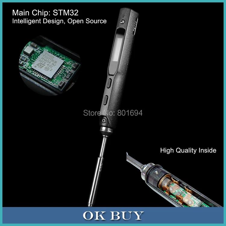 Оригинальный DSO Электрический паяльник TS100 DC Micro USB OLED с открытым исходным кодом