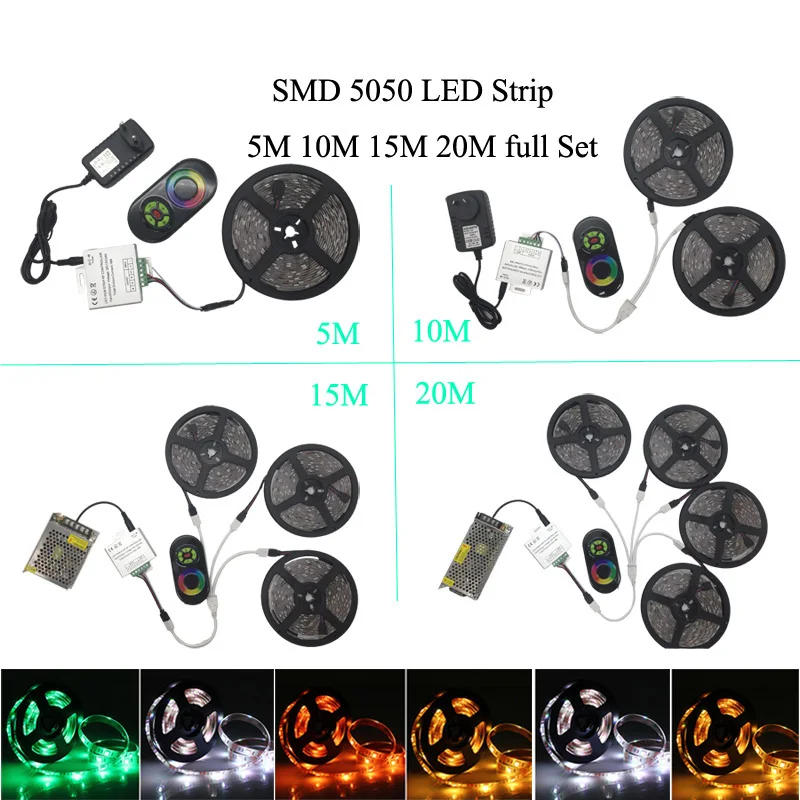 Светодиодная лента RGB GBKOF водонепроницаемая с 60 светодиодами на Рождество 15 м 10 20