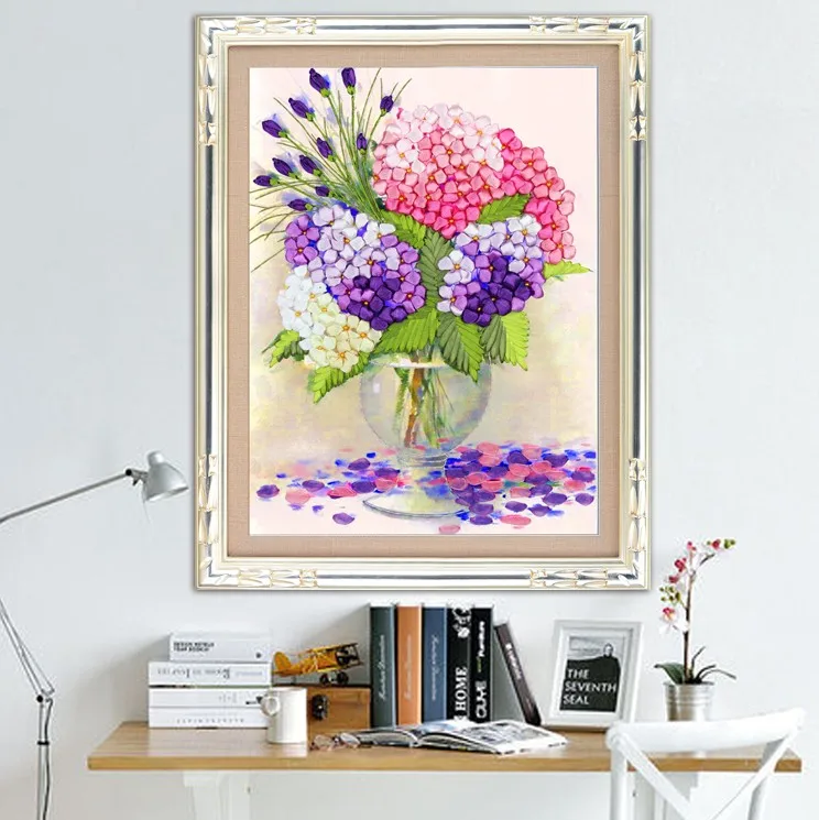 Новое поступление необработанные ленты вышивка картины с цветами наборы ручной