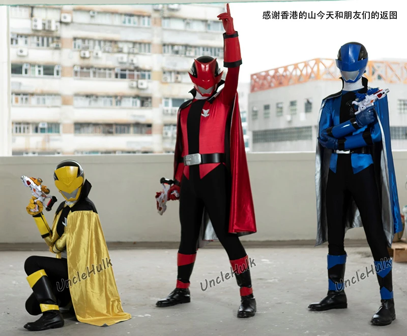 Lupin красный из серии sentai "Kaitou Sentai Lupinranger VS Keisatsu Sentai Patranger"-костюм и плащ | UncleHulk