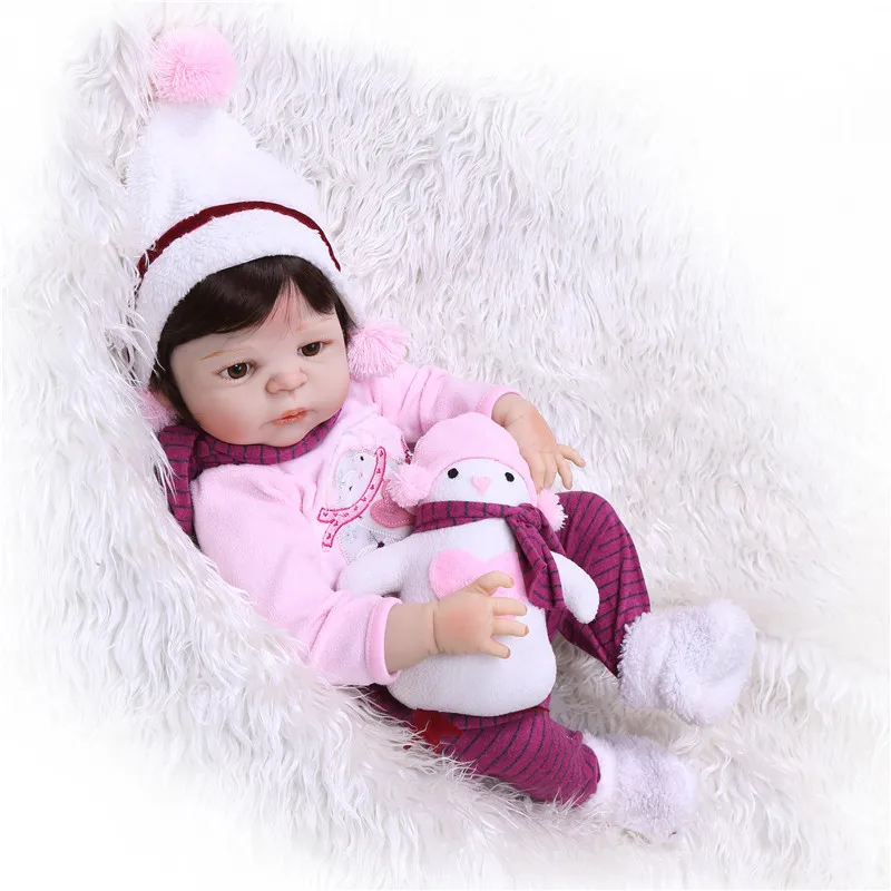 NPK Bebe Reborn 55 см силиконовые куклы реалистичные виниловые принцессы для маленьких