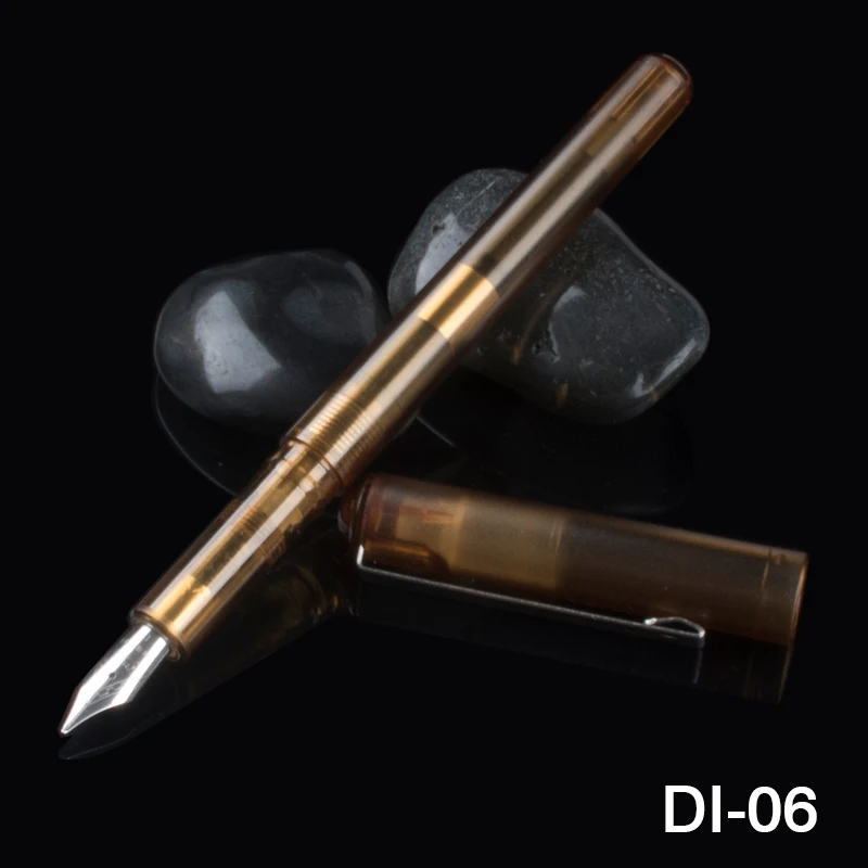 JINHAO 991 металлические прозрачные чернильные ручки 0 5/0 38/nib школьные и офисные
