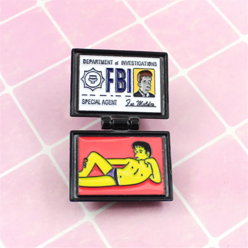 Персональный Флип мультфильм анимированные комедийные персонажи Milhouse FBI