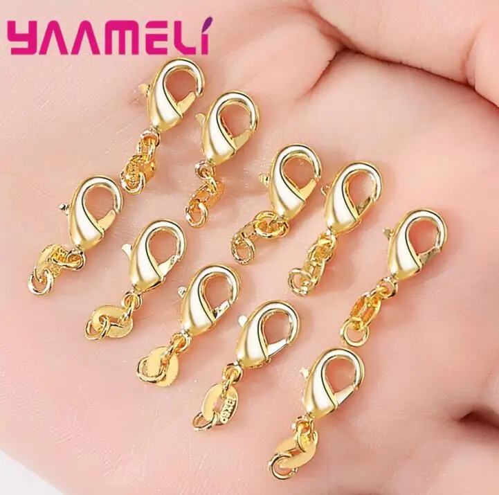 N00602-Gold Новое поступление женские/девичьи Модные Ювелирные Разъемы для продажи 925 пробы серебряные модные ювелирные аксессуары 10 шт./лот - Цвет: N00602-Gold