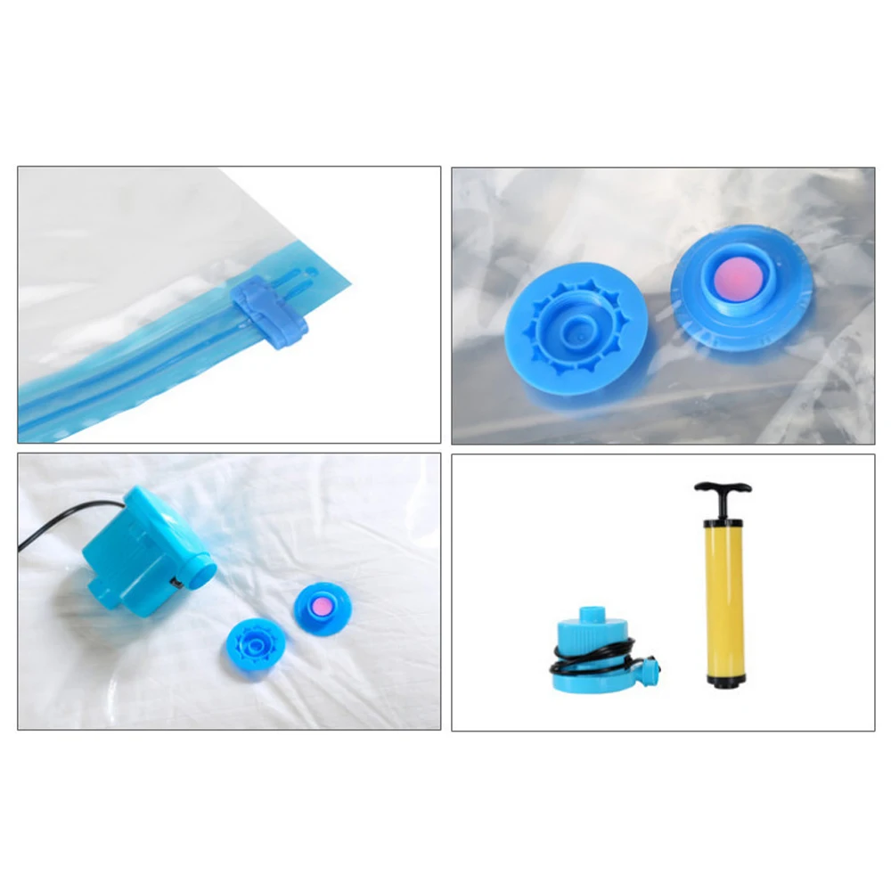 Компрессионная вакуумная сумка Органайзер для хранения Прозрачная граница