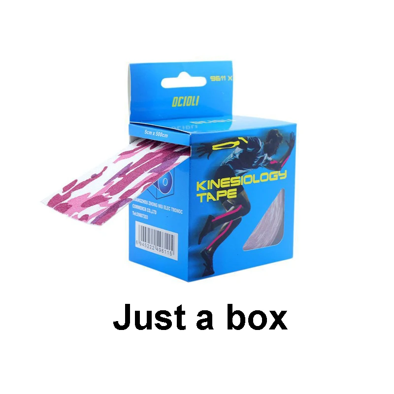 BOX 5 м* 5 см кинезиотапинг, Спортивная кинезиологическая лента, спортивная лента, обвязка, хорошее качество, футбол, колено, мышцы, кинезиотапинг - Цвет: BOX