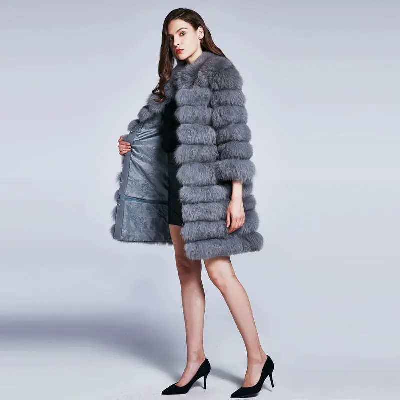 Шуба из лисьего меха шуба натурального зимняя женская с возможностью изменения