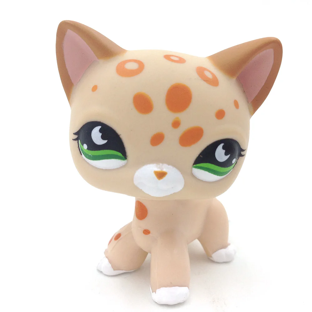 PS #852 желтая пятнистая кошка Kitty Hasbro коллекционная игрушка|Игровые фигурки и